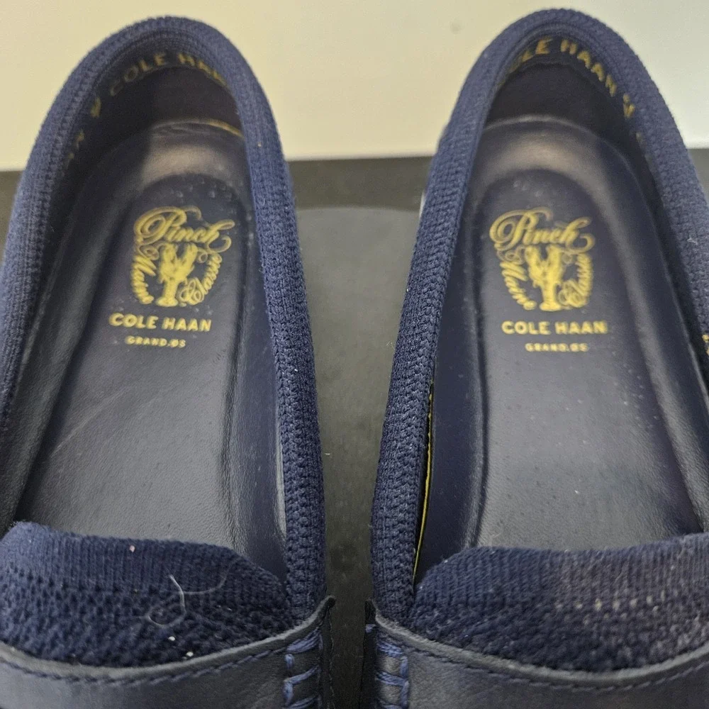 Cole‎ Haan Grand.OS Pinch Weekender Penny Loafer Shoes Womens 10.5 B Blue W11558